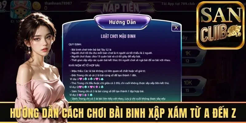 Hướng dẫn cách chơi bài binh xập xám từ A đến Z